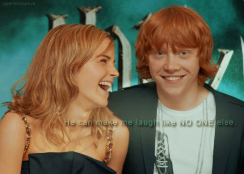 I love Rupert because he has the best comic timing of anyone! I think he’s absolutely hilarious. He can make me laugh like no one else. ~ Emma Watson