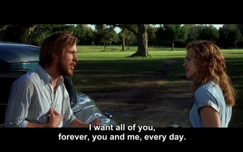 justdreamsornot:

Eu quero você, para sempre, você e eu, todo o dia.
(O Diário de Uma Paixão)
