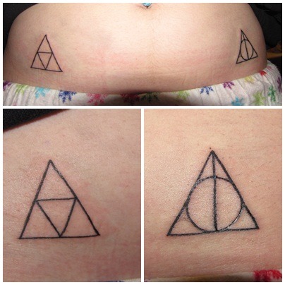 fuckyeahtattoos: These are my Harry Potter and Zelda tattoos.