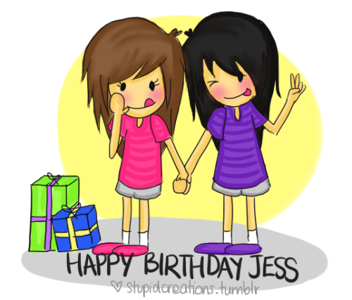 &#8220;Happy Birthday Jess&#8221;.
(special-request).
