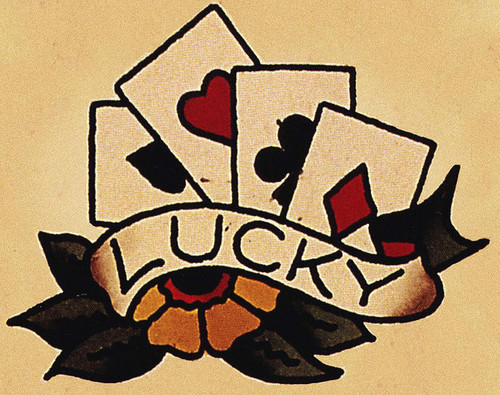 Tagged tattoo lucky tattoo flash sailor jerry card cards Notes 102