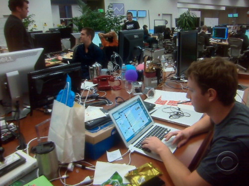 inothernews: This is Mark Zuckerberg's desk at Facebook headquarters.