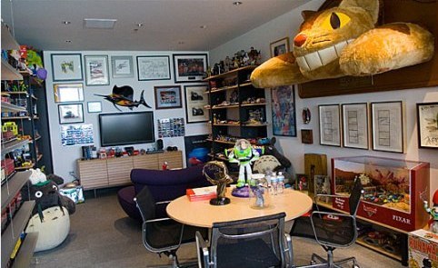 pixar studios tour. office at Pixar Studios.