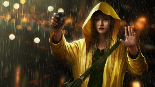 girl crying in rain. Tagged: Girl, Grenade, Sad,