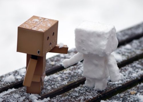 Tagged Cute Snowman Snow Danbo Winter Box Robot Box Robot Amazon Amazon Box