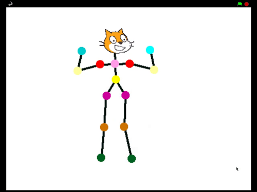 Skeleton view in Scratch