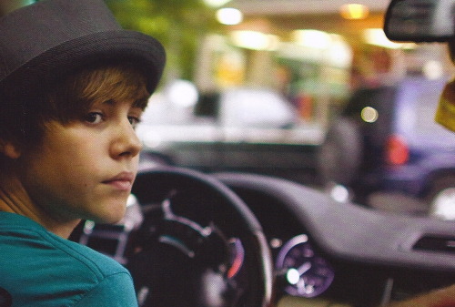 justin bieber driving car. #Justin Bieber #First Step 2