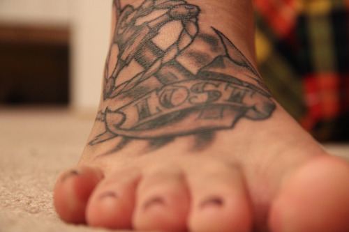Tattoo On My Foot. anchor tattoo on my foot.