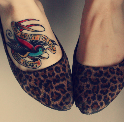 heart ribbons words quote foot feet shoes cute follow tattoo
