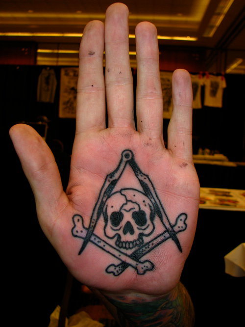 hardheartsbecoldtonight Danny Reed's first palm tattoo