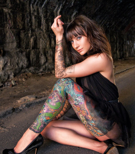 heavily tattooed women. heavily tattooed woman