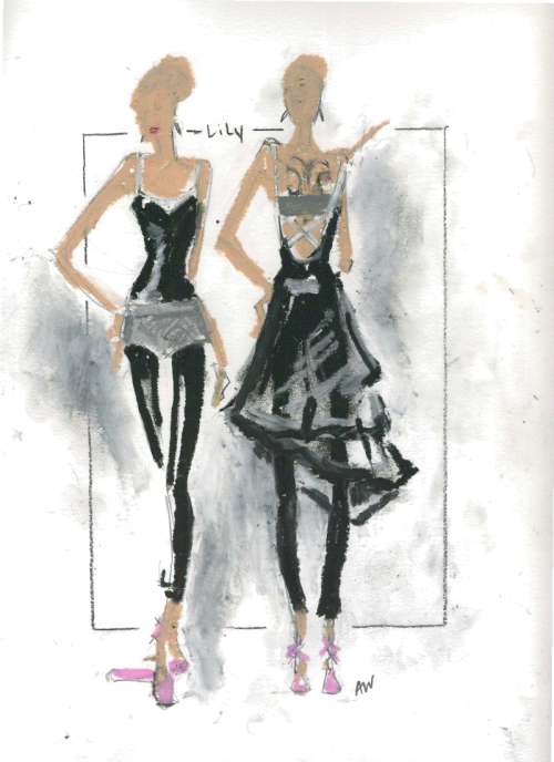 Costume sketches for Black Swan - from an interview with costume designer 