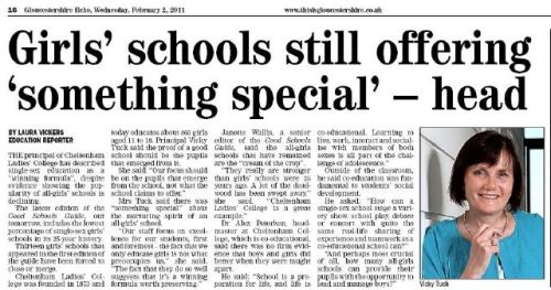 Headline - Girls' school still offering 'something special' - head