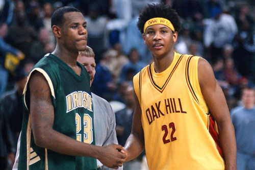 carmelo anthony in high school. Carmelo Anthony X Lebron James