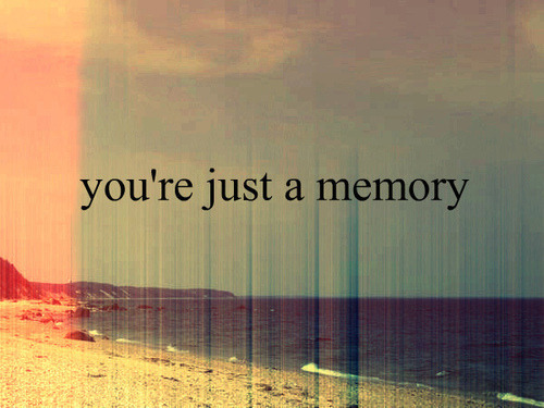 Você é apenas uma memória.