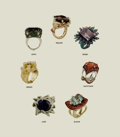 stephen webster seven deadly sins. The Seven Deadly Sins Rings by
