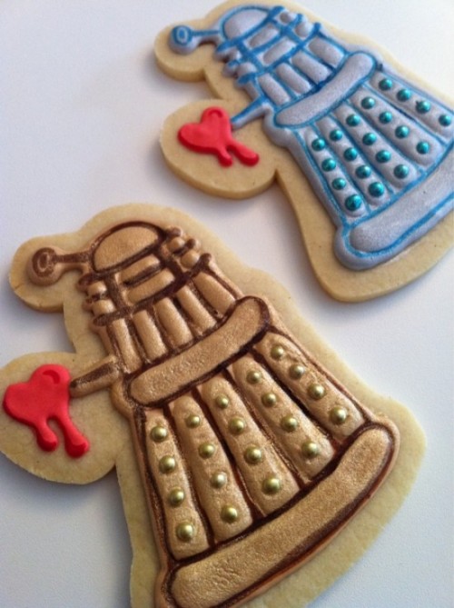 Valentine's Day Dalek Cookies