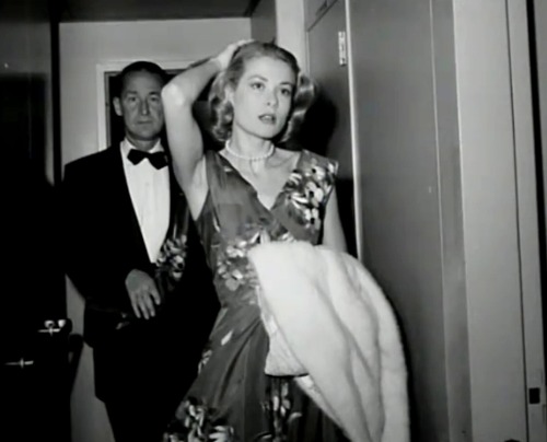 Grace wears in this dress.(With Rupert Allen on the “Constitution”,1956).