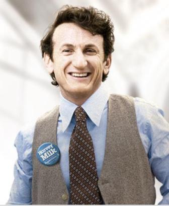 -rosasparks-:  Sean Penn as Harvey Milk. This movie is so good, IN EVERY WAY, and imagine anyone else delivering this performance. You can’t. This is one of the greatest and important movies ever made, I am not kidding. He is so good and must has something in there, somewhere, RIGHT?  Embarrassing admission time: I had no idea who Harvey Milk was until I started hearing about this movie. Maybe not embarrassing. I’m actually a little annoyed by this. My mother was living in SF during the riots immediately following his assassination, yet I never knew who he was.  (warning, this is about to turn into a rant against my parents, and against not going far enough) I posted Arwyn’s piece on raising her kid purple and being aware that not every kid is cis or straight and being open to the idea that your kid might be trans or queer on my Facebook. One of my friends responded by saying “I’m just going to let my kids be themselves.” When I talk to my parents about being queer (they don’t know about my gender issues) my mother talks about “teaching you guys to love the person, not the body.” Well, revelation time, I didn’t even know that being queer or trans was possible until I figured out that I was queer and a friend told me that she was planning on transitioning. I was 16. I told my mom as soon as I realized, because I did trust her and I wanted her to say she was okay with it. That’s not what I got. I got “well, have you had sex with any of your boyfriends?” “Well, how do you know?” “Don’t you think its just a phase? I mean, you do a lot of things just for attention…” we didn’t talk about my sexual orientation for almost a decade. She still believes that because she didn’t threaten me, or kick me out or be physically violent that she was completely supportive. (My dad just sort of ignores the whole thing after making constipation faces when the subject comes up, or makes homophobic jokes about gay men then accuses me of being too sensitive when I point out that those jokes are only funny if you think there is something wrong with being gay. He also has deep insecurities about masculinity, specifically his own, but I think that can make a post in itself.) I’m sure my friend is comfortable leaving her support at “letting them be themselves” without any examination of how her expectations of who they are based on cultural expectations of cis and hetero normativity will give them a very specific message of how much she will support them if they aren’t cis or straight thinks that is enough. Its not. Its not enough. If it was enough, it wouldn’t have taken me until my twenties to know that someone like Harvey Milk existed, or about Stonewall, or that transitioning from your birth assigned gender was even possible. When the whole world around us tells us that only straight cis folk are real, we need more than not openly being hateful to be supported.