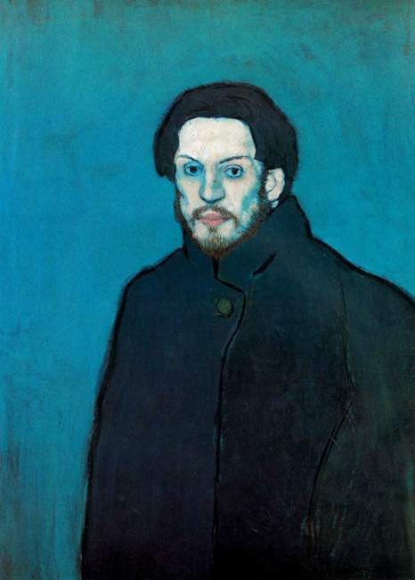 picasso blue period self portrait. Expressionism (Blue Period