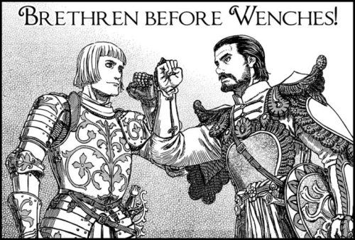 Brethren before wenches. Tags: Bros before hos bromance medievel classy 