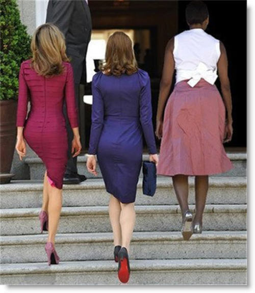 princess letizia of spain french first lady carla bruni and michelle obama. French First Lady Carla