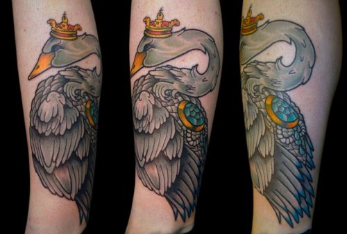 swan tattoo. Swan #tattoo by Craven