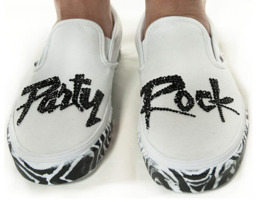 Party Rock Custom Shoes White Party Rock Custom Shoes White 