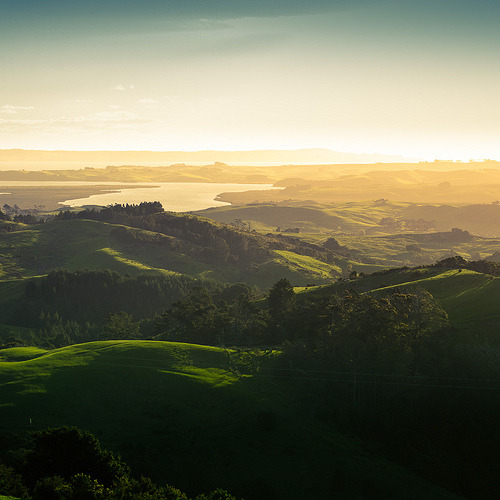 sousetoiles: New Zealand Landscape Sunset 
