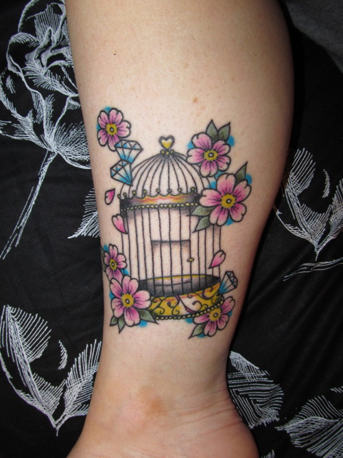 birdcage tattoo. WITH TATTOOS. Bird cage on