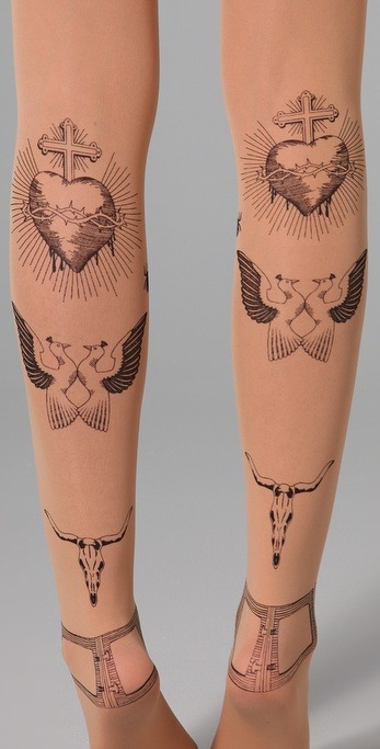Tattoo-Strumpfhose