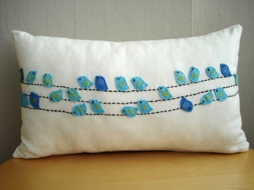 simplysety:

Birds Linen Pillow
