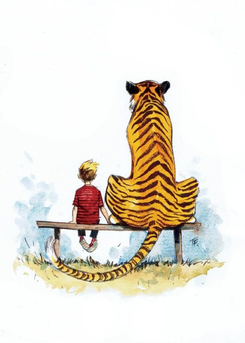 hobbes tiger. Just a boy and his tiger.