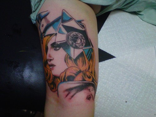 lady gaga tattoos tumblr. Lady Gaga tattoo I did
