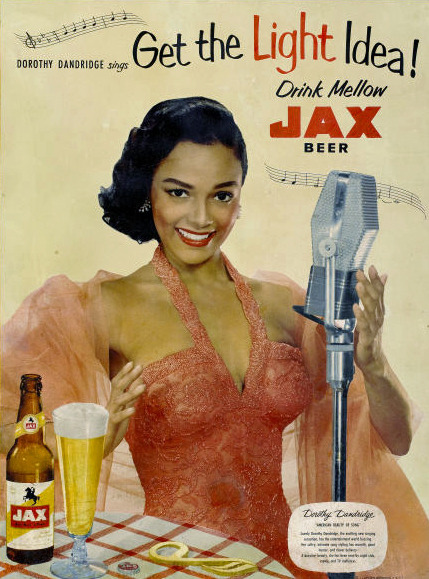Dorothy Dandridge in a 1950s Jax beer advertisement