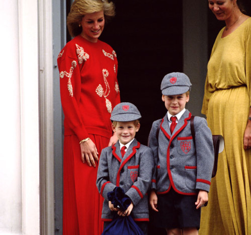 prince william and harry at diana. young prince harry and prince