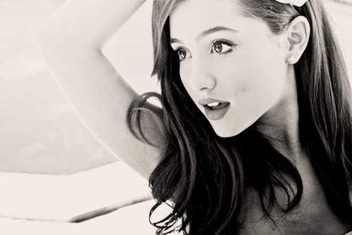 ariana grande so much love for this picture black and white edits 