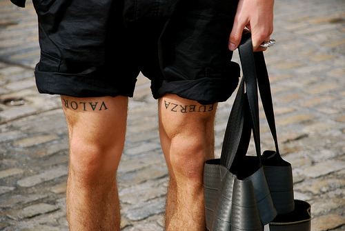 leg tattoos cool Source bromoaj via guystyle calf tattoos for guys