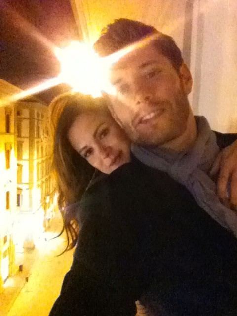Jensen Ackles and his wife Originally from awakeghostsong 