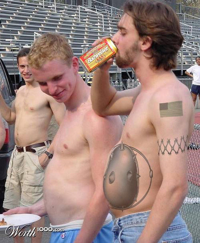 Funny Beer Drinker Tattooed by Tattoo Lover on Flickr View Separately