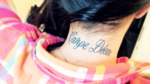 carpe diem tattoo. carpe diem tattoos. My second tattoo. Carpe Diem