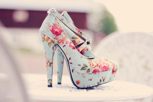 The perfect pair of heels for floral print lovers.
