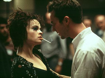 Edward Norton and Helena Bonham Carter in &#8216;Fight Club&#8217; (1999)
