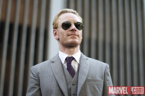 Michael Fassbender Magneto at the'XMen First Class' red carpet event in