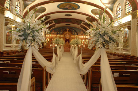 Elaborate aisle decor for a wedding ceremony Tagged weddingceremonydecor 