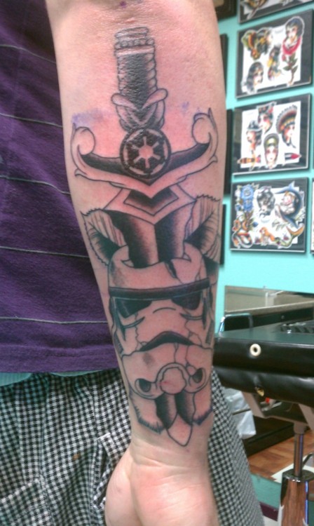 Stormtrooper Tattoo by AJ Ruin Ancient Ink Tattoo Austin Tx