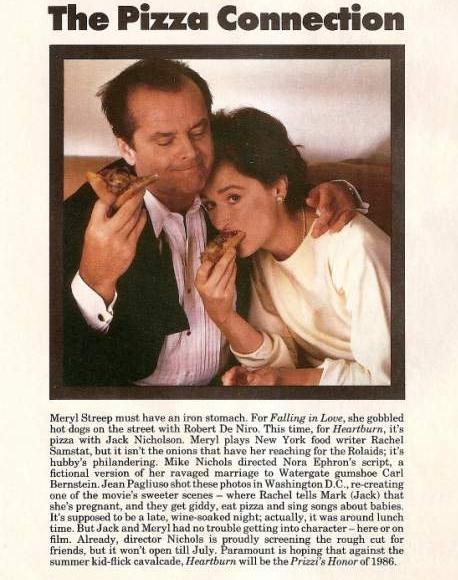 Meryl Streep &amp; Jack Nicholson| The Pizza Connection