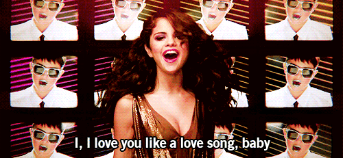 I-I love you like a love song baby&#8230; ♪