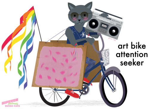 art bike attention seeker. YES. Source: hipster-animals