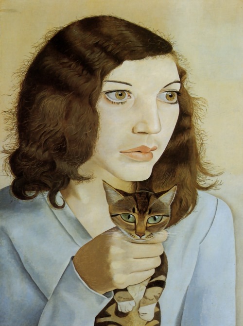 Lucian Freud Girl With A Kitten 1947